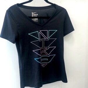 Nike Athletic Cut V Neck Top Size Small